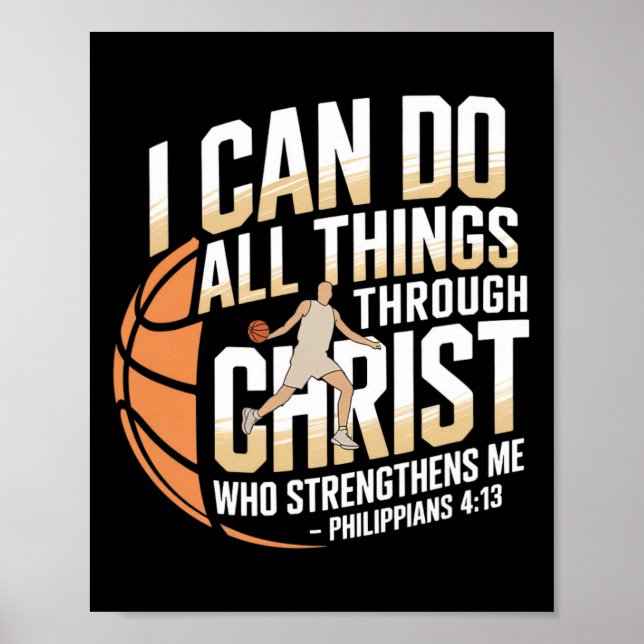 Christlicher Skettelplayer, den ich alle Dinge mac Poster (Vorne)