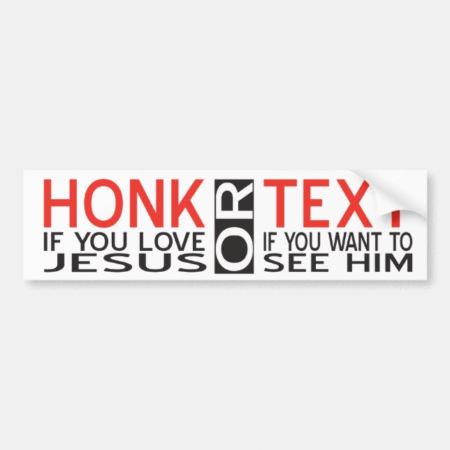 Christlicher Spaß Funny Car Autoaufkleber (Vorne)