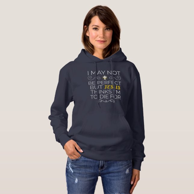 Christlicher Spaß Jesus glaubt, ich werde für Hoodie (Vorne ganz)