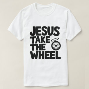 Christlicher Spaß - Jesus nimm das Rad T-Shirt