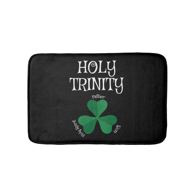 Christlicher St Patricks Day - Kleeblatt Dreifalti Badematte (Vorderseite)