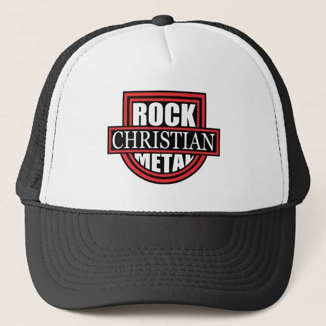 Christlicher Stein/Metall Truckerkappe (Vorderseite)