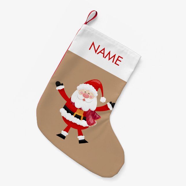 Christlicher Strumpf bestickt mit individuelle Nam Kleiner Weihnachtsstrumpf (Vorderansicht (hängend))