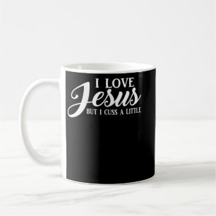 Christlicher T - Shirt Frauen I Liebe Jesus, aber  Kaffeetasse