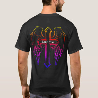Christlicher T - Shirt Liebe gewinnt