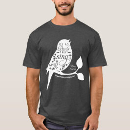Christlicher T - Shirt Zitat von Vögeln