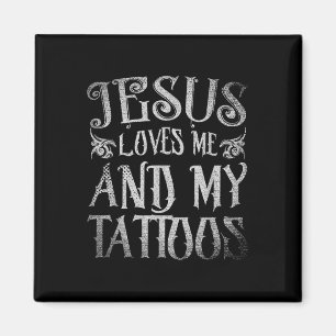 Christlicher Tattoo-Künstler Jesus Liebe mich und Magnet