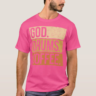 Christlicher Trommler Drummeln Schlagzeug I T-Shirt