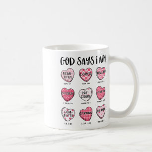 Christlicher Valentingott sagt Bibelverse Herz F Kaffeetasse