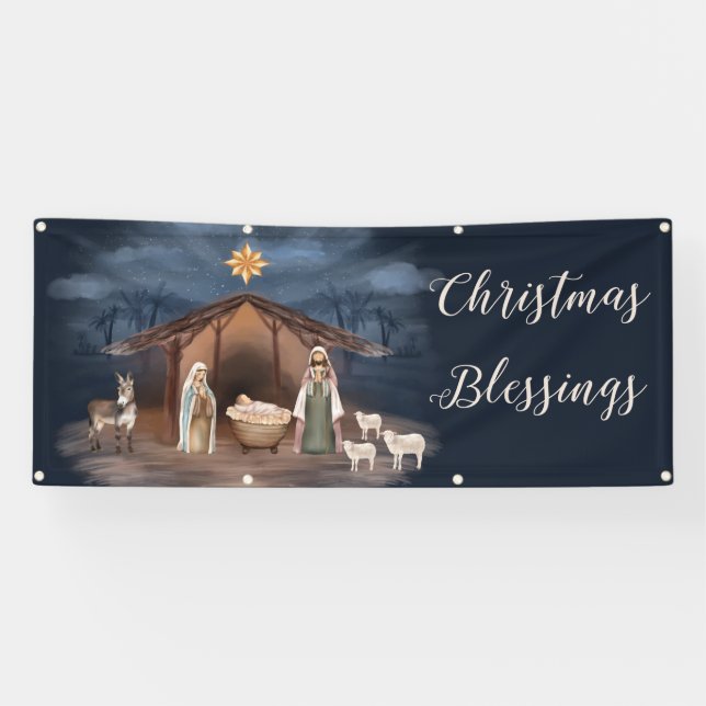 Christlicher Weihnachtsbanner Banner (Horizontal)