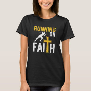 Christlicher Workout-Läufer - Religious Running on T-Shirt