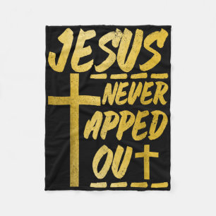 Christlicher Wrestling-MMA-Ringer Jesus Never Tapp Fleecedecke