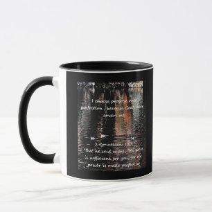 Christliches Affirmationsangebot und entsprechende Tasse