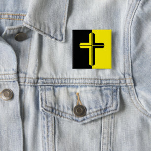 Christliches anarcho-kapitalistisches Abzeichen Button