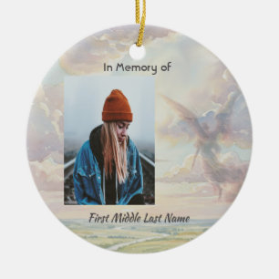 Christliches Andenken Engel Himmel Wolken Keramik Ornament