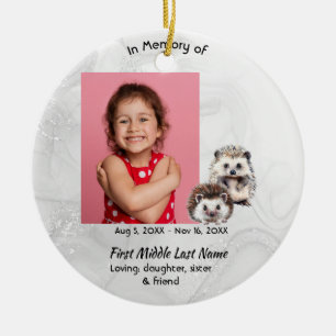 Christliches Andenken Igel Kinder Keramik Ornament