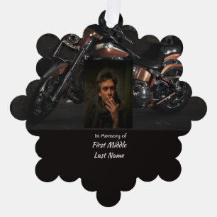 Christliches Andenken Motorrad Biker Ornament Karte