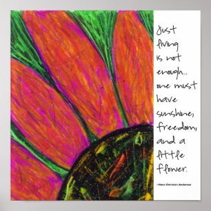 Christliches Anderson Zitat Hans Poster