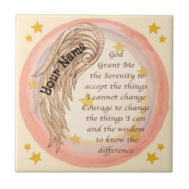 Christliches Angel-Serenity-Gebet Fliese