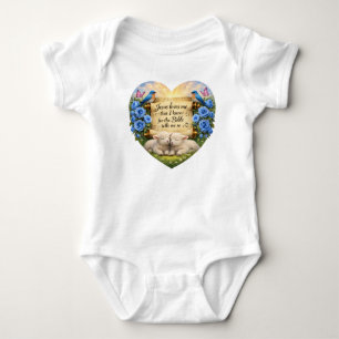Christliches Baby Jungen Jersey Babysuit Jesus lie Strampler