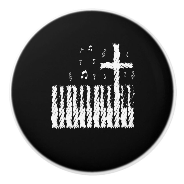 Christliches Band-christlicher Keramikknauf (Vorderseite)