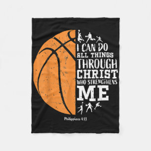 Christliches Basketball-Geschenk für Männer, Junge Fleecedecke
