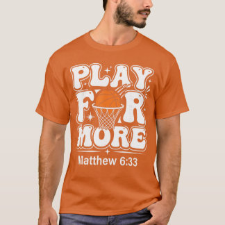 Christliches Basketball Jesus Bibelvers Basketball T-Shirt
