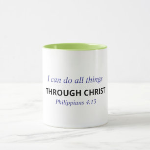 Christliches Bibelvers-Tasse - Philipper 4:13 Tasse