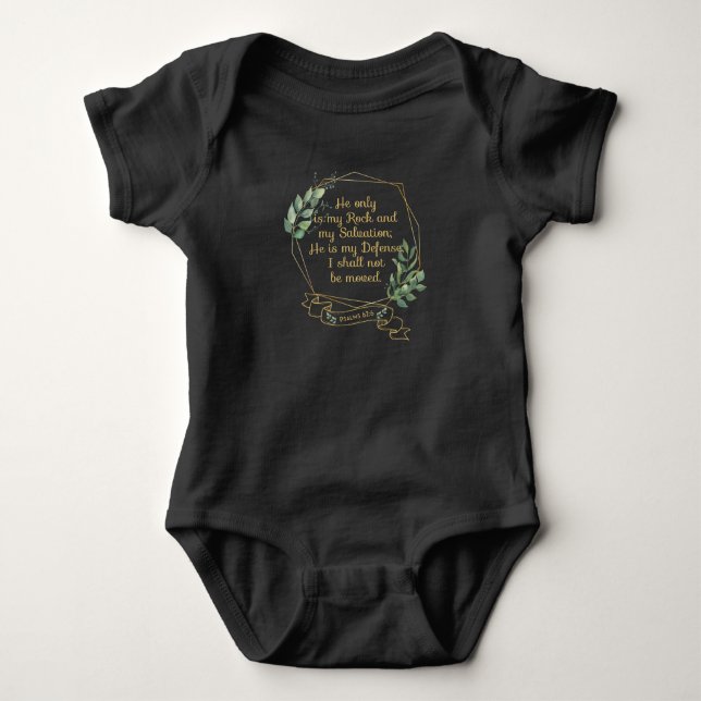 Christliches Bibelverse-Angebot Artikel 62 6 Baby Strampler (Vorderseite)