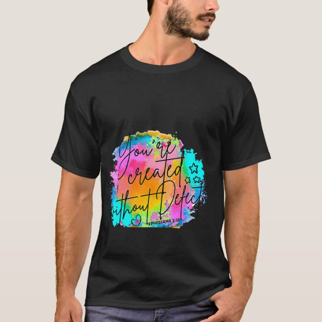 Christliches Bibelwasser ohne Defekt T-Shirt (Vorderseite)