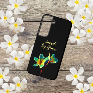Christliches Blumenangebot "Gerettet nach Grace" Samsung Galaxy Hülle