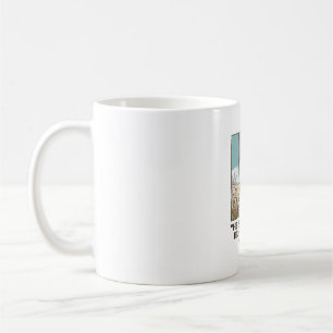 Christliches Blumenkreuz Matthäus 28_6 Vintage Kaffeetasse