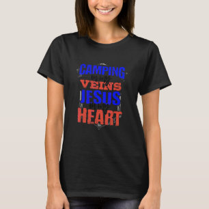 Christliches Camping in meinen Adern Jesus in mein T-Shirt