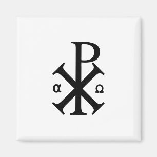 Christliches Chi-Rho-Symbol Magnet