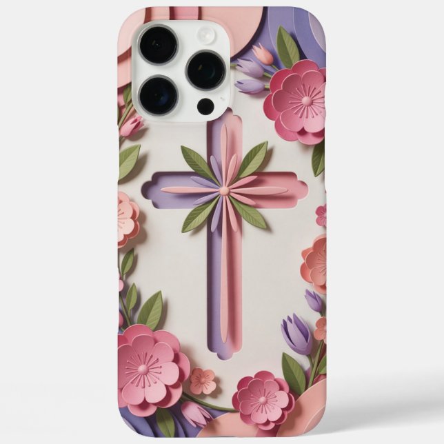 Christliches Cross iPhone 16 Pro Case Ai Design (Rückseite)