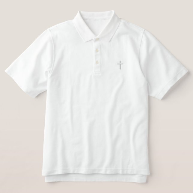 Christliches Cross-Logo Angepasst Polo (Design Vorderseite)