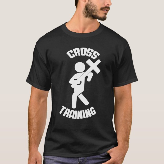 Christliches Cross Training Ostern T-Shirt (Vorderseite)