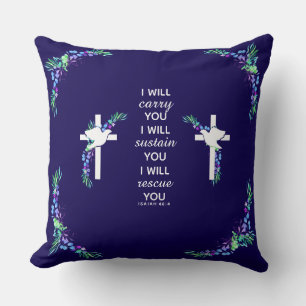 Christliches dekoratives Kissen mit Bibelkreuz