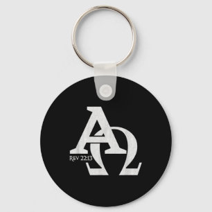 Christliches Design - Alpha und Omega die griechis Schlüsselanhänger