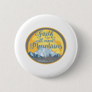 Christliches Design der Feith Move Mountains Button