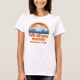 Christliches Design der Feith Move Mountains T-Shirt