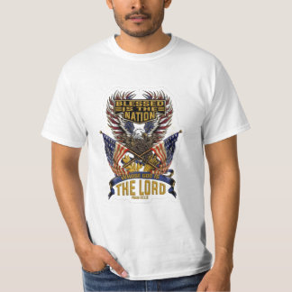 Christliches Design der gesegneten Nation T-Shirt