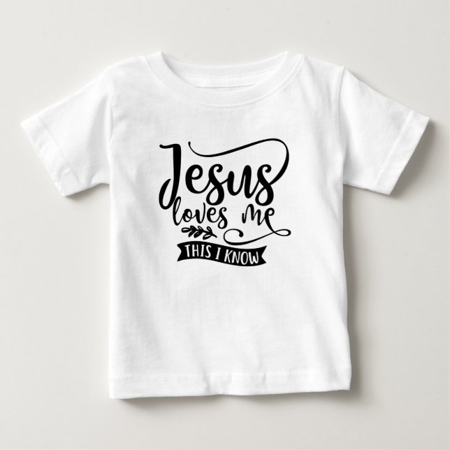 Christliches Design Jesus Liebe Baby T-shirt (Vorderseite)