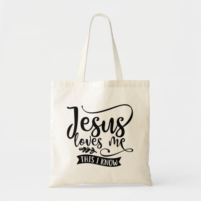 Christliches Design Jesus Lieben Tragetasche (Vorne)