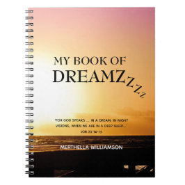 Christliches Dream Journal Notizblock