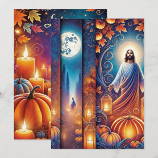 Christliches, druckbares Halloween Einladung