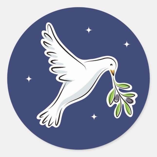 Christliches Ereignis Weihnachten Runder Aufkleber (Vorderseite)