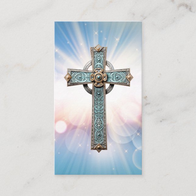 Christliches Ermutigungsgebet Visitenkarte (Vorderseite)