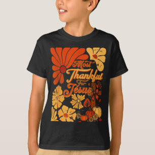 Christliches Erntedankfest Herbst Am dankbarsten F T-Shirt