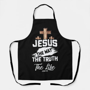 Christliches Faithcross Jesus The Way Wahrheit Leb Schürze